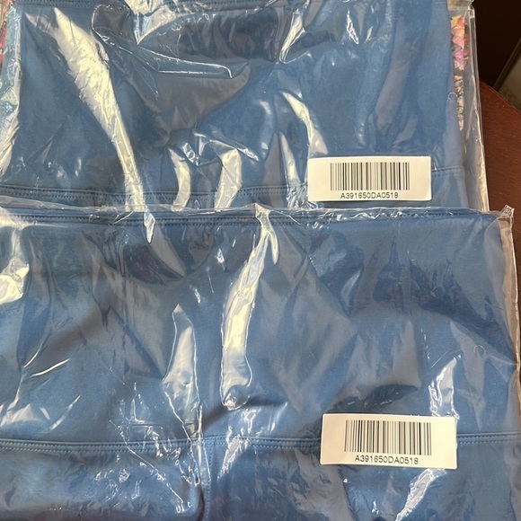 Soulgani Active Petite Blue Floral Leggings Size MP - Picture 13 of 13